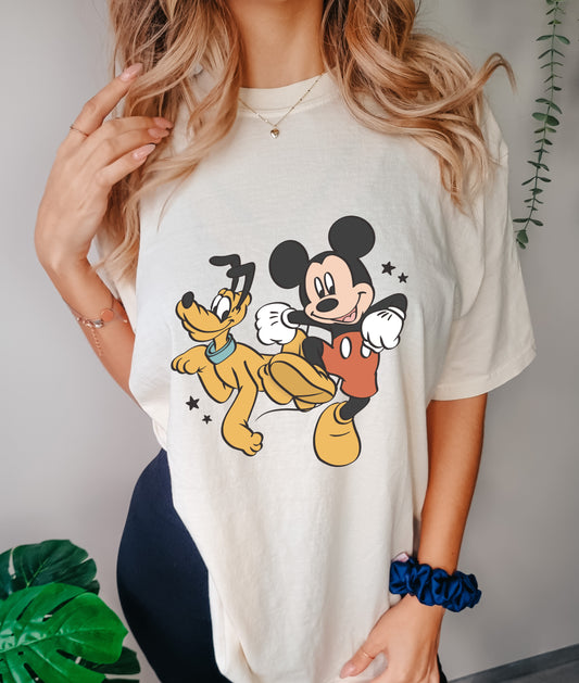 Adult Unisex Mouse and Pup Tee